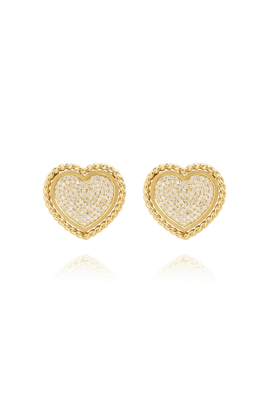 Braided Heart Earring